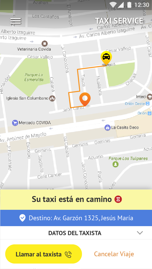 Desarrollo de apps peru para Taxis